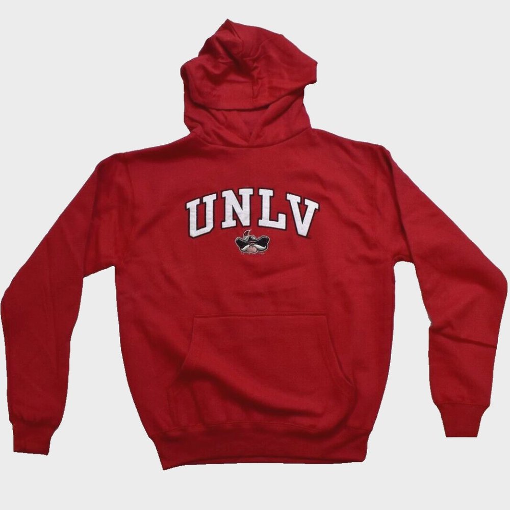Old Varsity Brand Youth Boys UNLV Rebels Embroidered Hoodie New With Tags